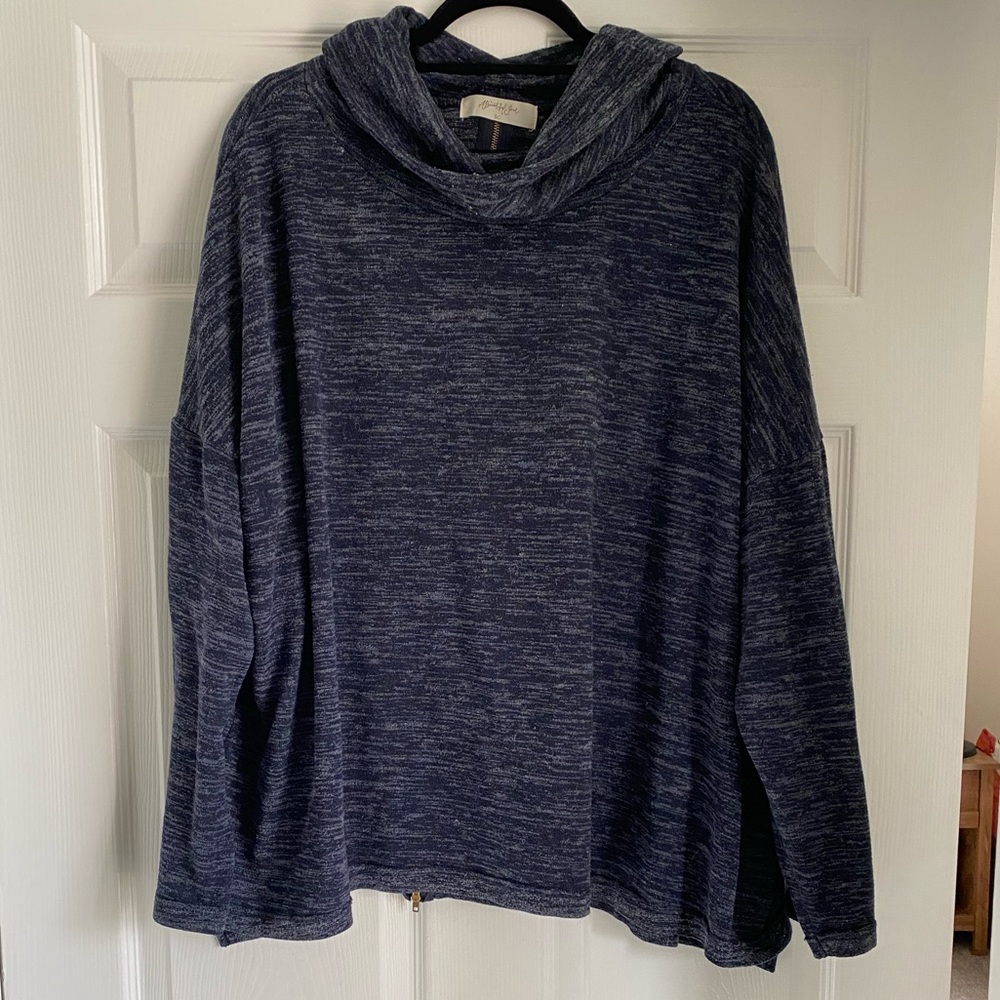 Arula (A Beautiful Soul) Dark Blue Sweater with zipper in back - Size BC - 22/24